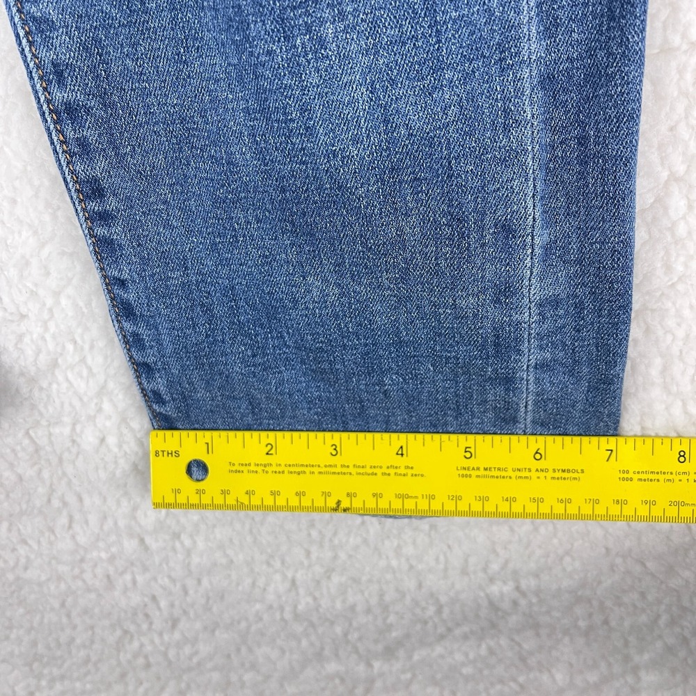 Pilcro Slim Boyfriend Crop Jeans Womens Size 30 Blue Denim Distressed Mid-Rise - Picture 10 of 16